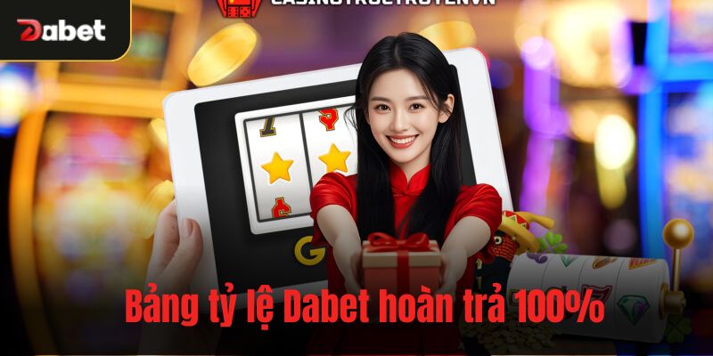 Bảng tỷ lệ Dabet hoàn trả 100%