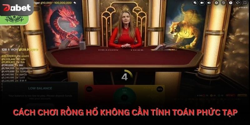 Cách chơi rồng hổ không cần tính toán phức tạp